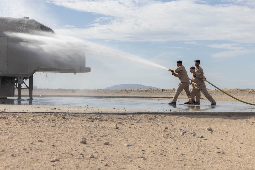 MCAGCC Fire Department Conducts Aircraft Fire and Rescue Training