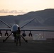 MQ-9 launches at night, even in sunny California