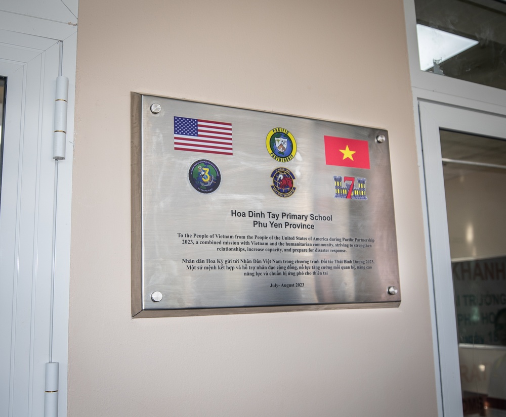 Pacific Partnership 2023: Ribbon Cutting at Hoa Dinh Tay Primary School