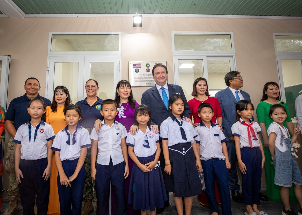 Pacific Partnership 2023: Ribbon Cutting at Hoa Dinh Tay Primary School