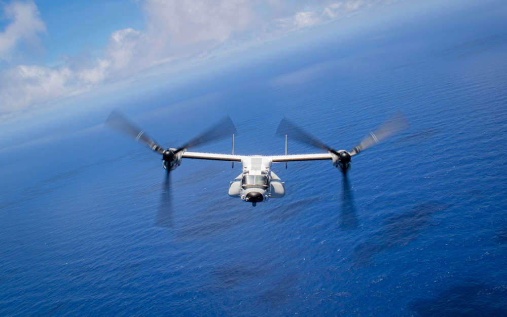 USS Carl Vinson (CVN 70) Conducts CMV-22B Osprey Flight Operations