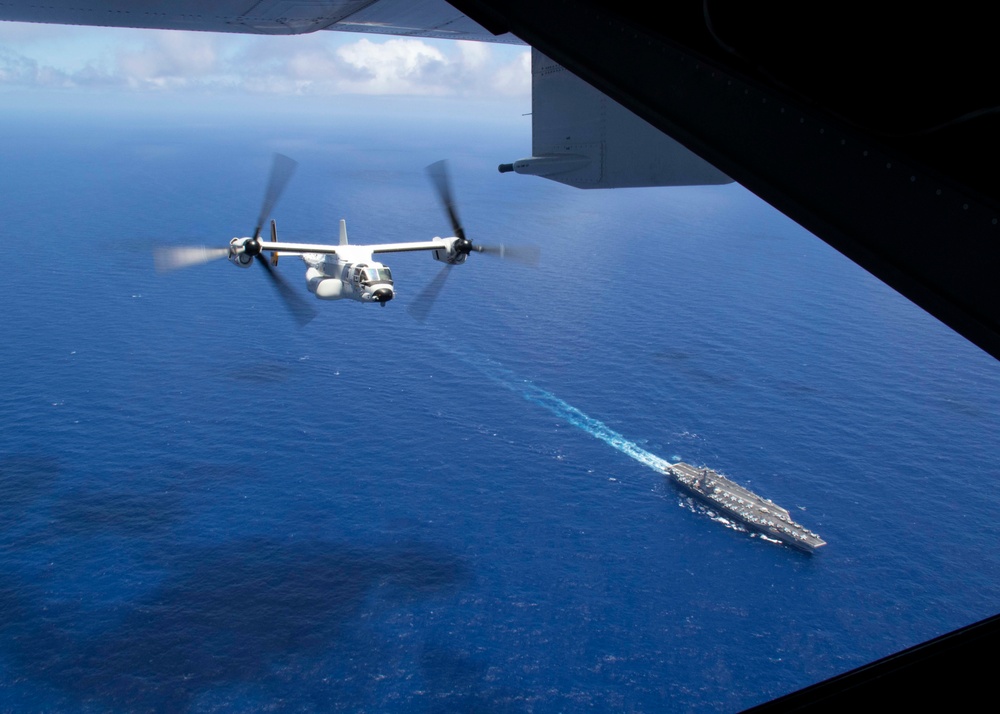 USS Carl Vinson (CVN 70) Conducts CMV-22B Osprey Flight Operations