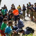 Sailors, Soldiers and Navy Partners participate in a Mangrove Revitalization Project in Fiji during Pacific Partnership 2023