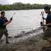 Sailors, Soldiers and Navy Partners participate in a Mangrove Revitalization Project in Fiji during Pacific Partnership 2023