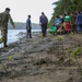 Sailors, Soldiers and Navy Partners participate in a Mangrove Revitalization Project in Fiji during Pacific Partnership 2023