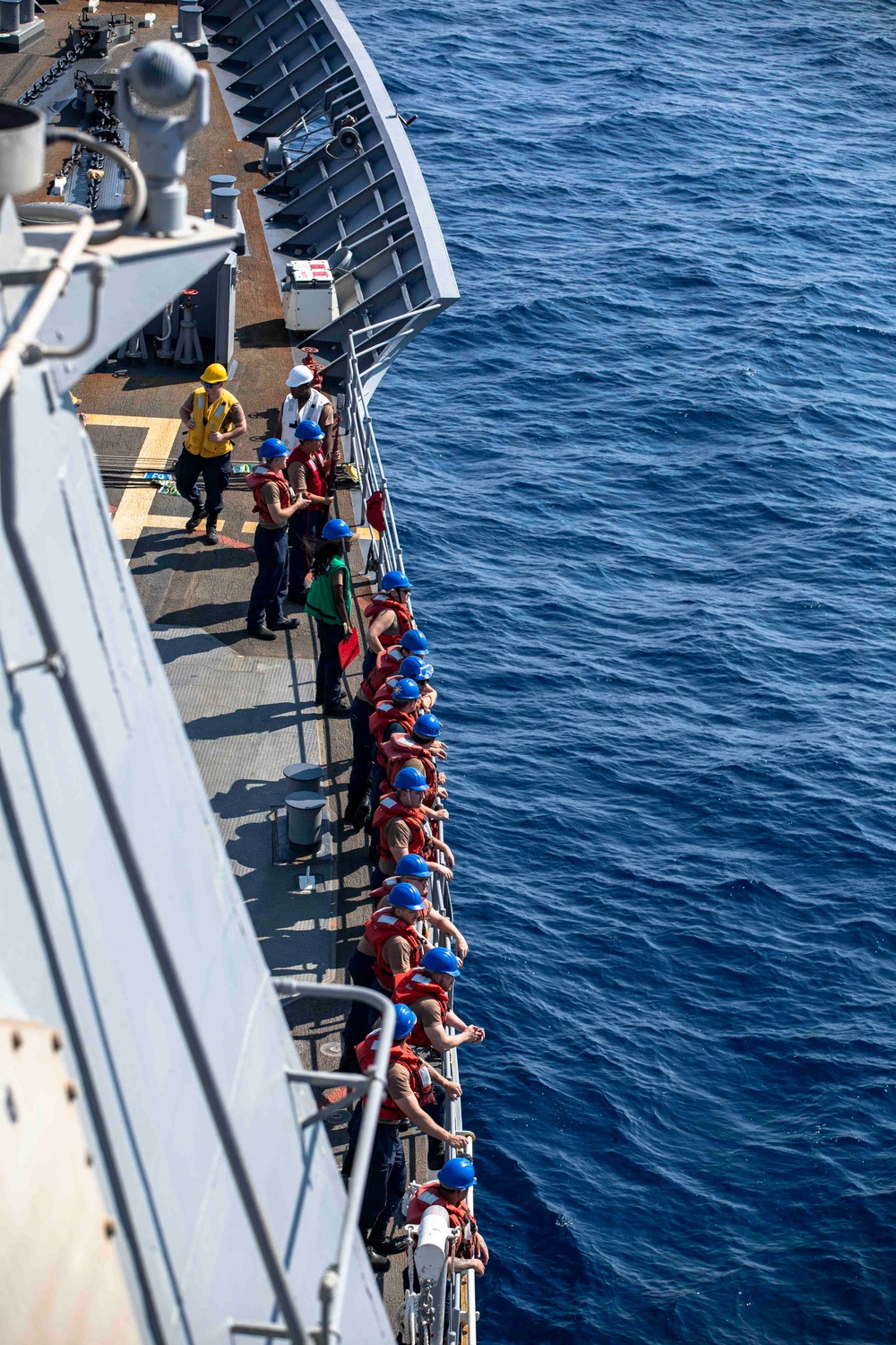 USS Normandy Conducts a Replenishment-at-Sea