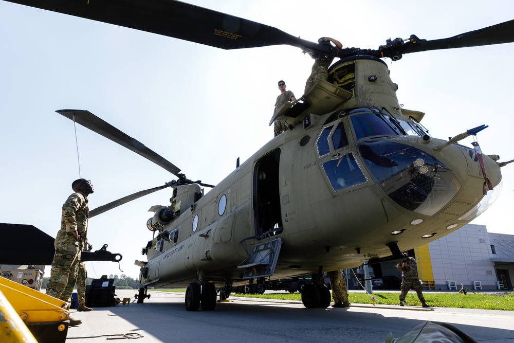 Task Force Ivy field aviation maintenance keeps helicopters flying in Baltics