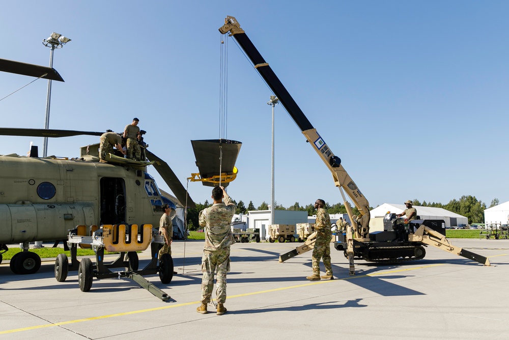 Task Force Ivy field aviation maintenance keeps helicopters flying in Baltics