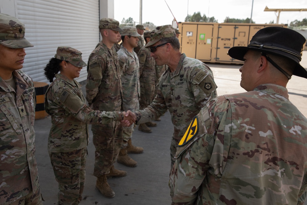 V Corps Commanding General visits 1-8 Cavalry Regiment Soldiers