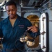 USS Ronald Reagan (CVN 76) Sailors prepare for fueling-at-sea