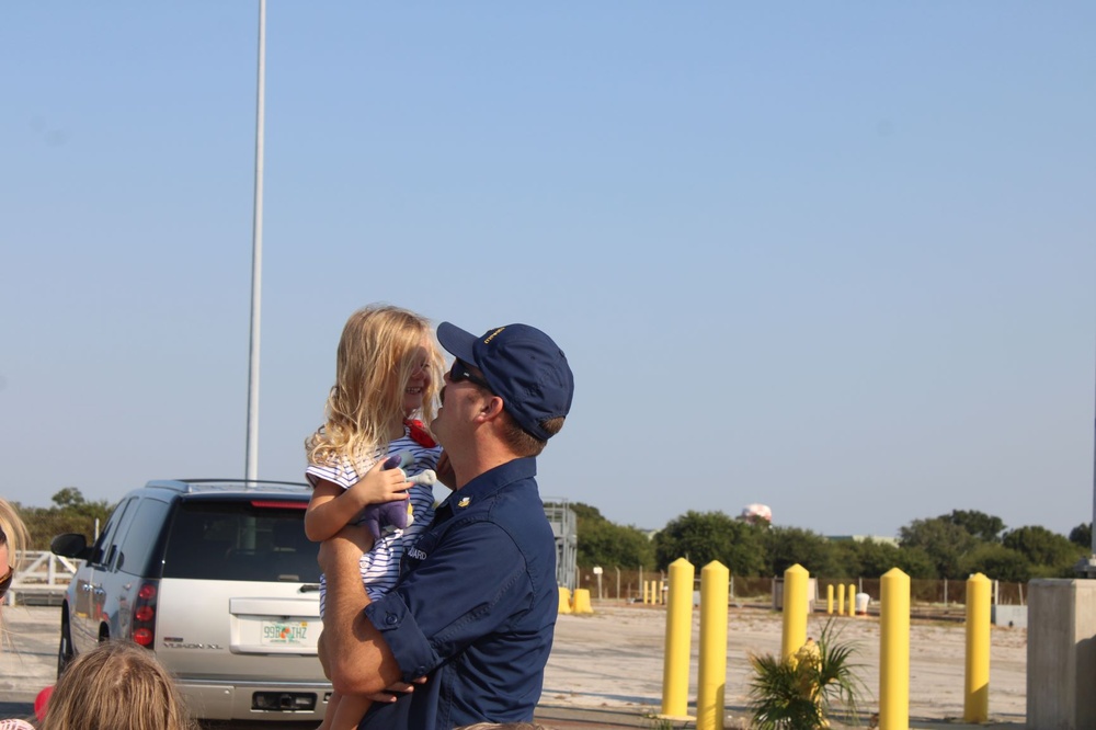 Coast Guard Cutter Dauntless returns home following 42-day multi-mission patrol