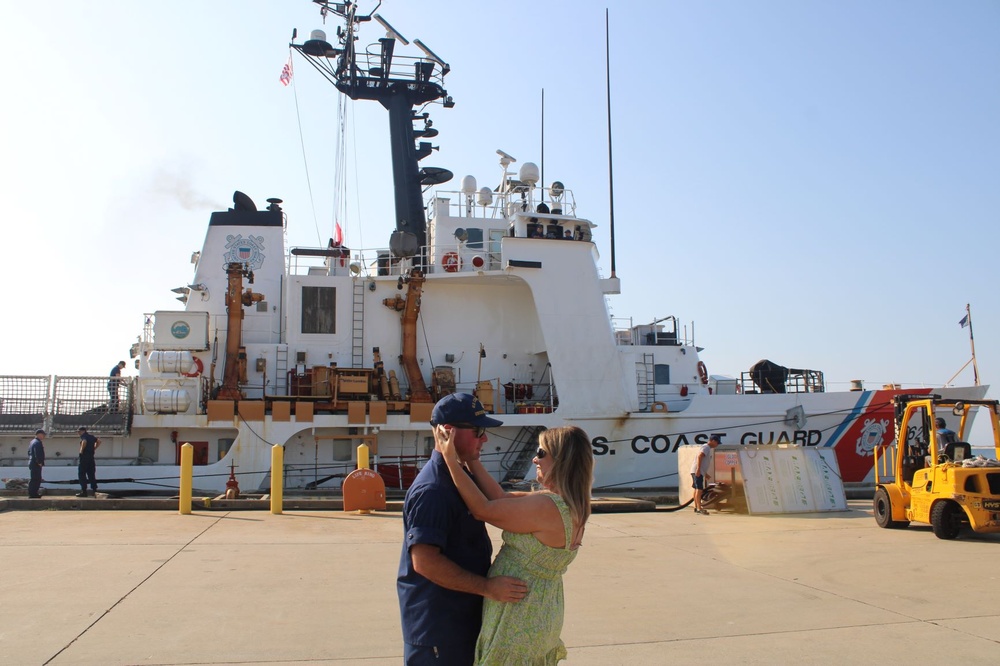 Coast Guard Cutter Dauntless returns home following 42-day multi-mission patrol