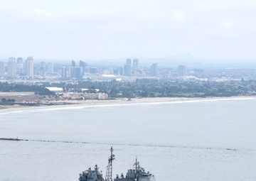 USS Princeton Departs San Diego
