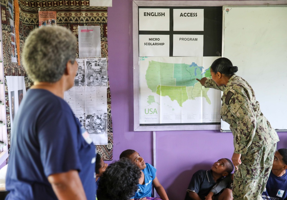 Pacific Partnership 2023: U.S. Navy, U.S. Army and Navy Partners visit Ratu Latianara Secondary School in Fiji