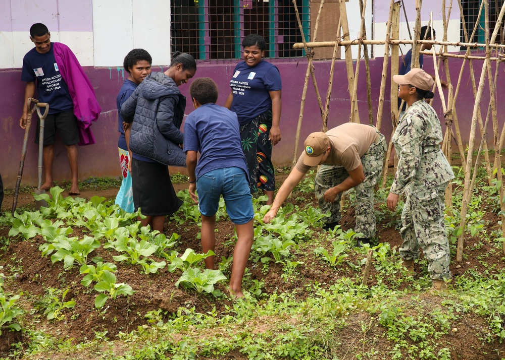 Pacific Partnership 2023: U.S. Navy, U.S. Army and Navy Partners visit Ratu Latianara Secondary School in Fiji