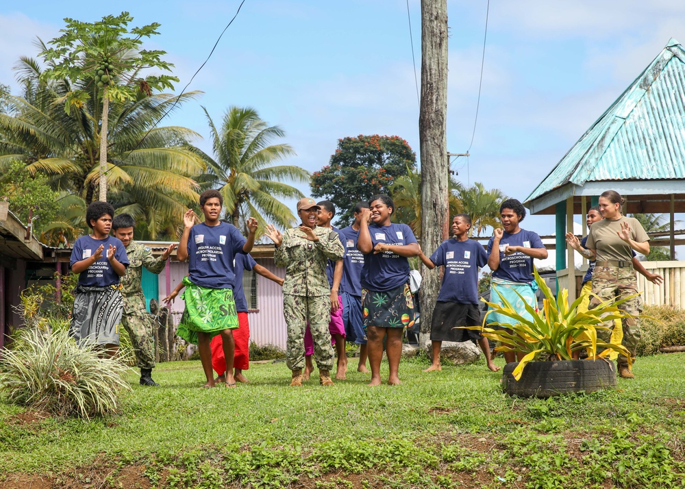 Pacific Partnership 2023: U.S. Navy, U.S. Army and Navy Partners visit Ratu Latianara Secondary School in Fiji