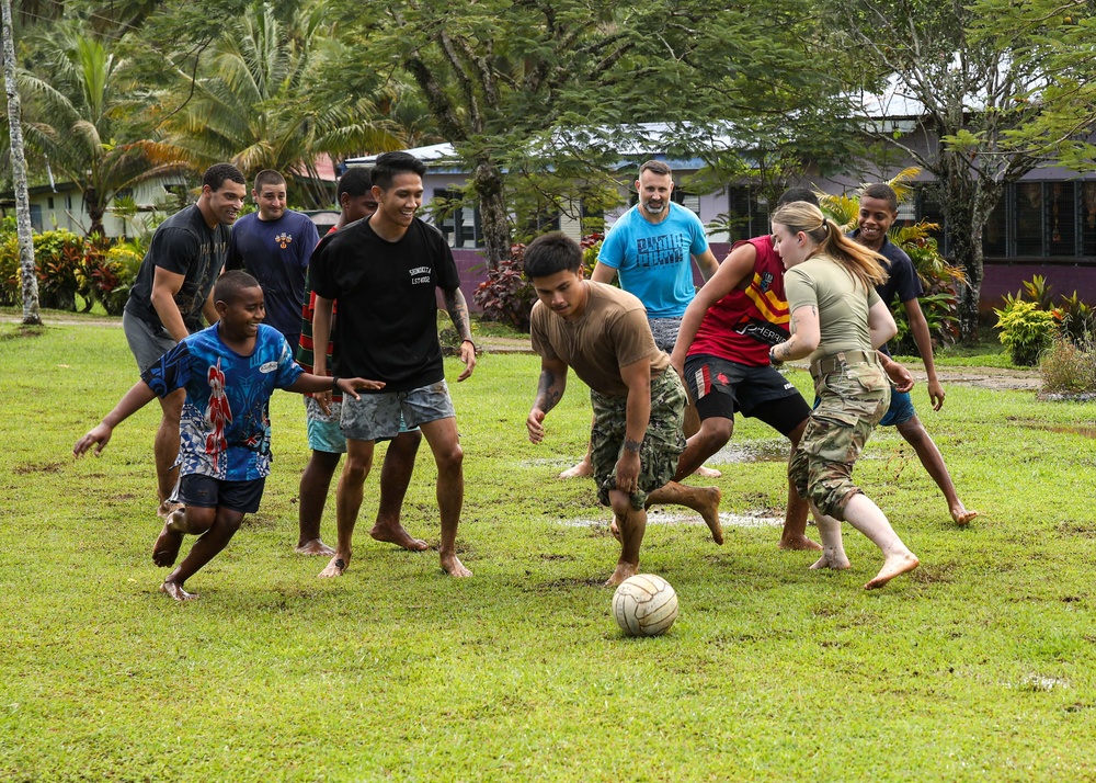 Pacific Partnership 2023: U.S. Navy, U.S. Army and Navy Partners visit Ratu Latianara Secondary School in Fiji