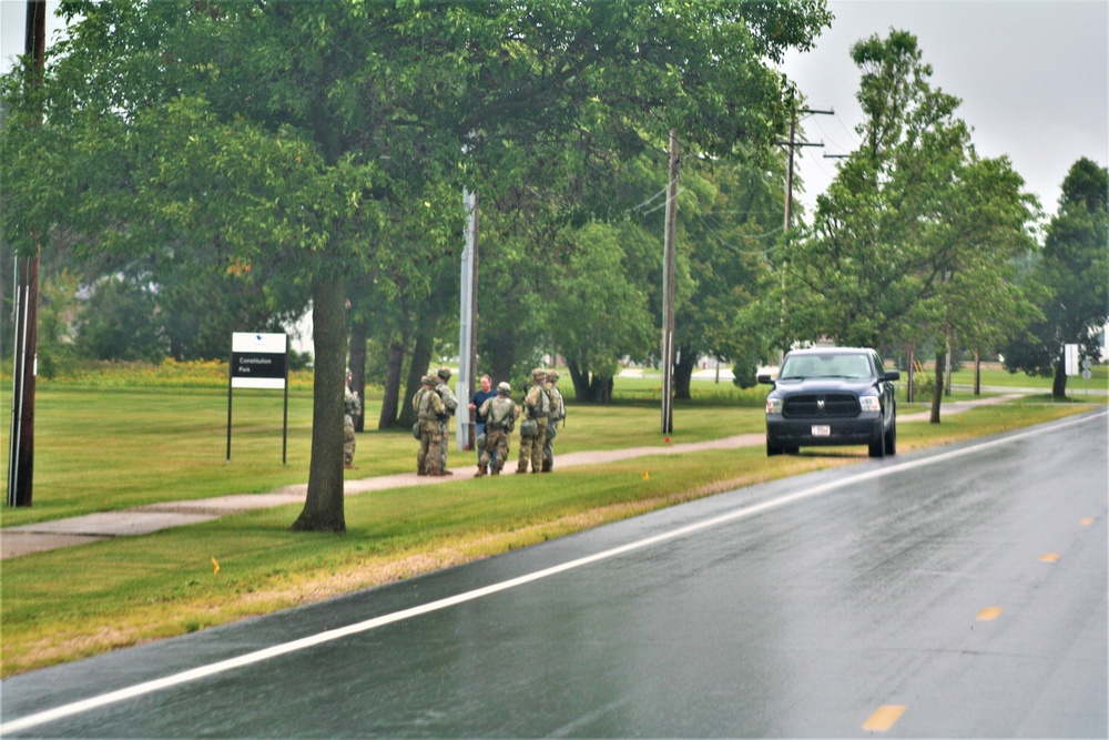 Army Reserve engineer unit training in CSTX 86-23-02 helps complete sidewalk project at Fort McCoy