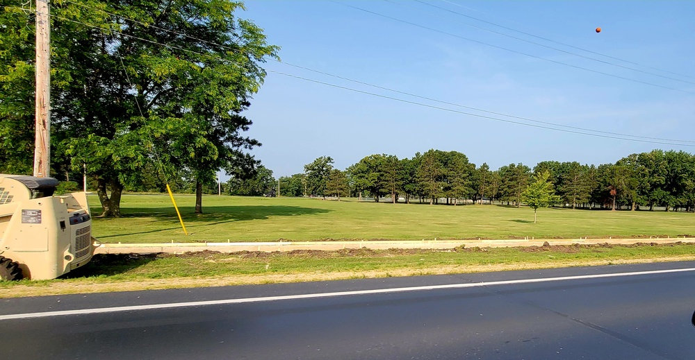 Army Reserve engineer unit training in CSTX 86-23-02 helps complete sidewalk project at Fort McCoy