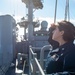 Aerographer’s Mate At Work Onboard USS Boxer (LHD 4)