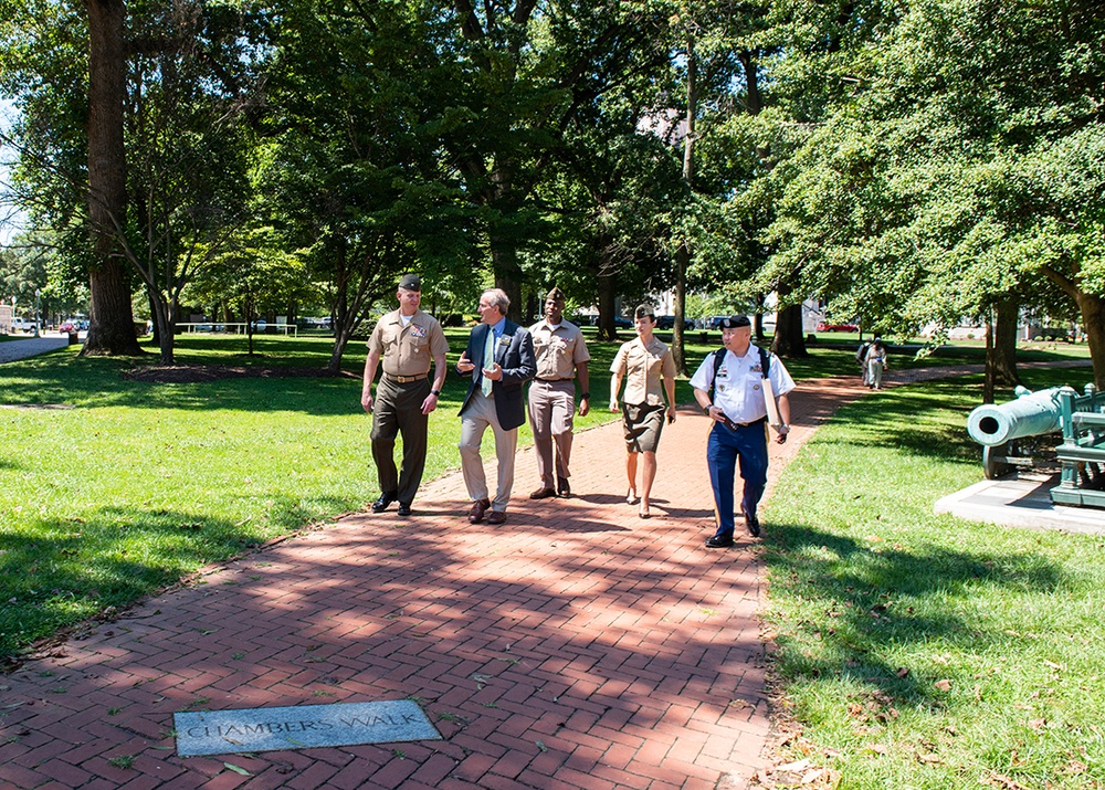 DPAA Leadership visits the U.S. Naval Academy