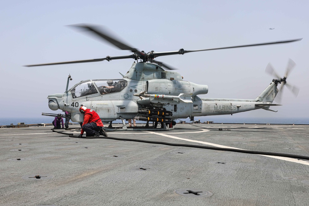 USS Carter Hall Conducts Flight Operations