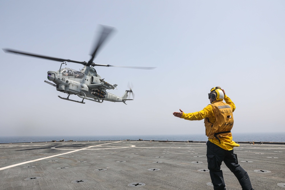 USS Carter Hall Conducts Flight Operations