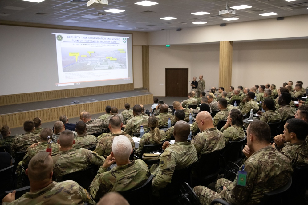 Brief in Krtsanisi Training Area, Georgia