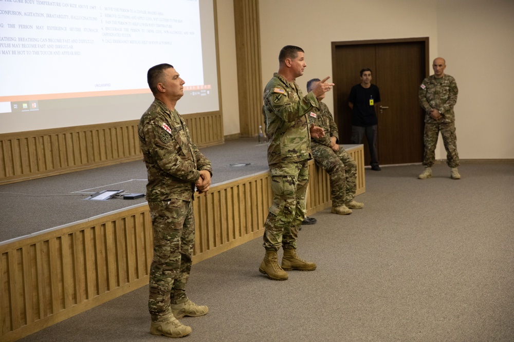 Brief in Krtsanisi Training Area, Georgia