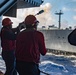 USS Ronald Reagan (CVN 76) conducts replenishment-at-sea with USNS Yukon (T-AO 202) and USNS Carl Brashear (T-AKE 7)