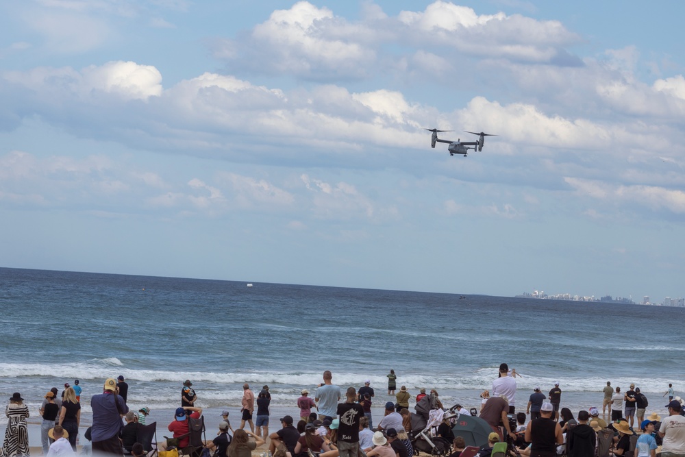 MRF-D MV-22B Ospreys participate in the Gold Coast Air Show