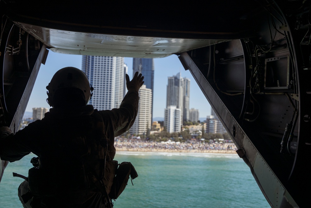 MRF-D MV-22B Ospreys participate in the Gold Coast Air Show