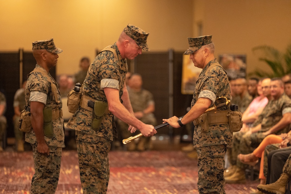 3d MLG Post and Relief Ceremony