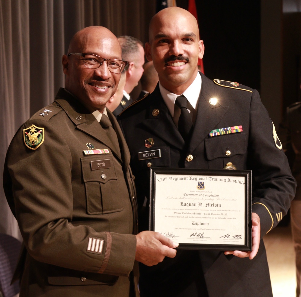 Illinois Army National Guard Officer Candidate School Graduates 21 Leaders