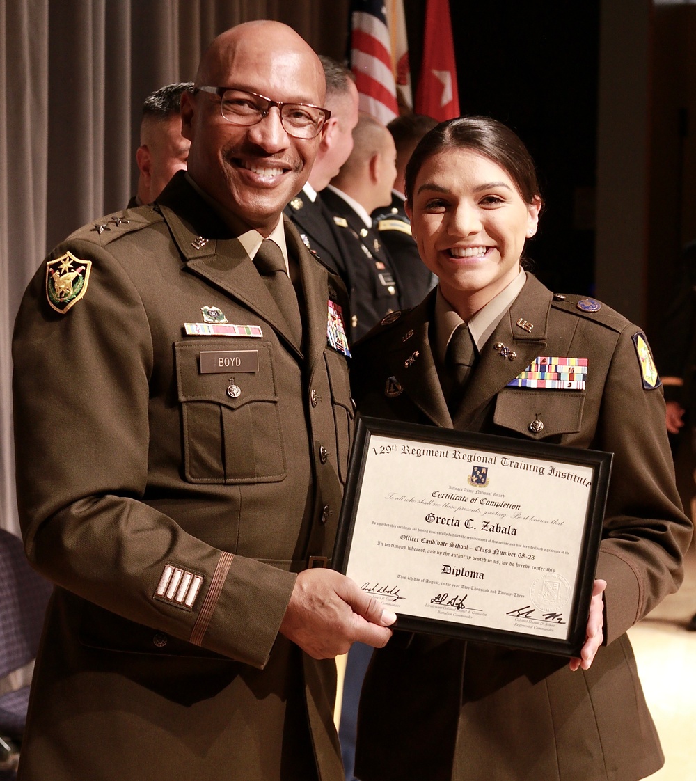 Illinois Army National Guard Officer Candidate School Graduates 21 Leaders