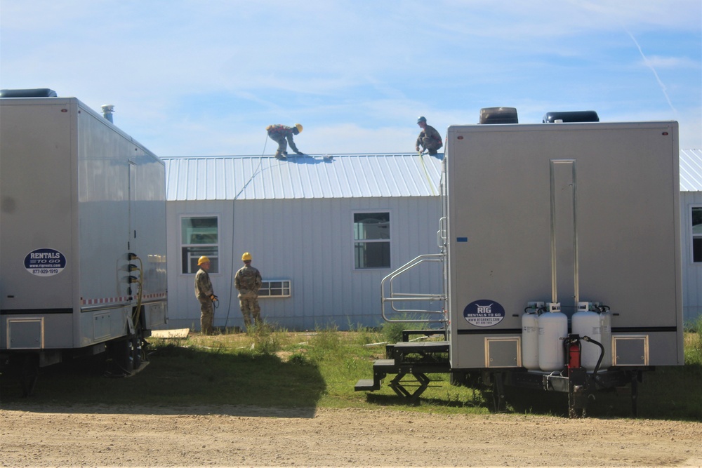 Ongoing troop project creating office buildings sees more work by Army Reserve engineer units during CSTX 86-23-02