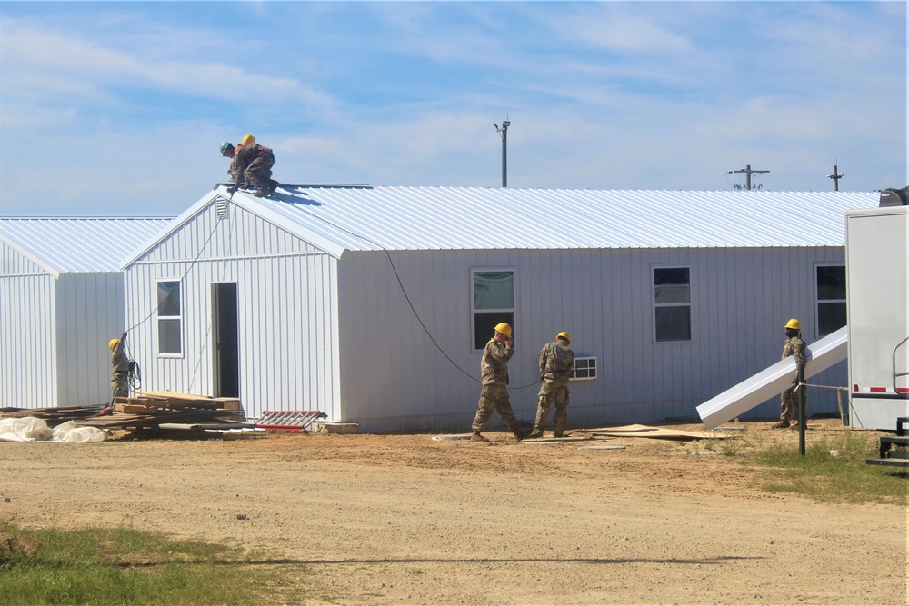 Ongoing troop project creating office buildings sees more work by Army Reserve engineer units during CSTX 86-23-02