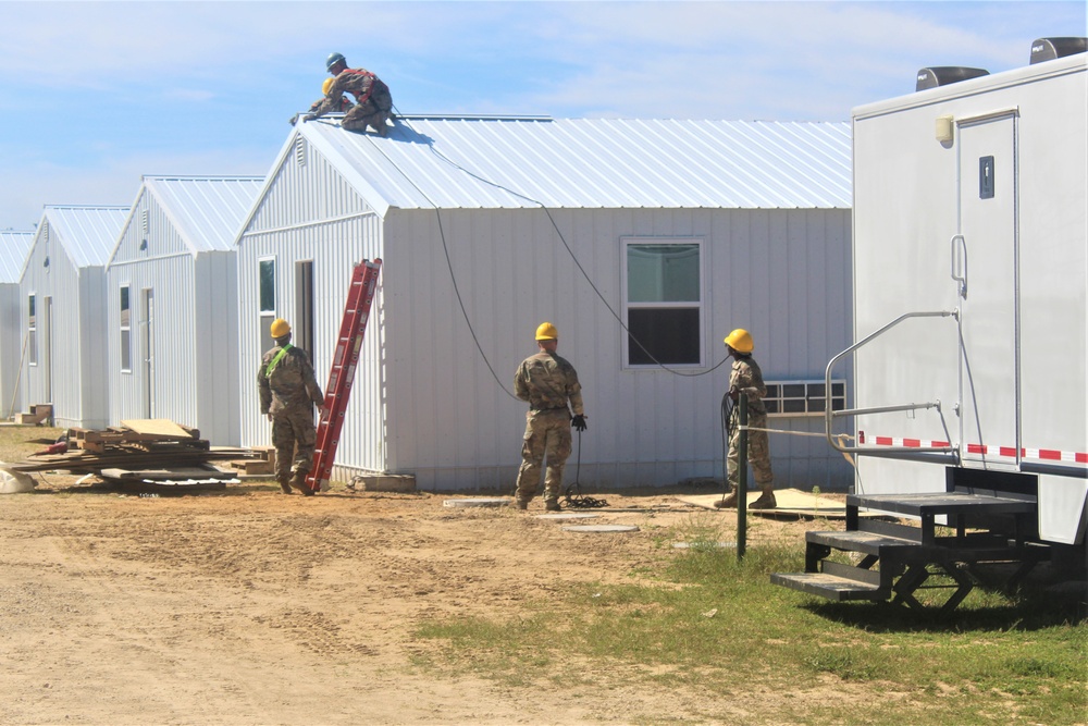 Ongoing troop project creating office buildings sees more work by Army Reserve engineer units during CSTX 86-23-02