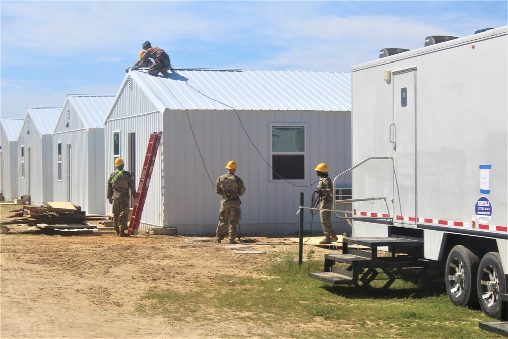 Ongoing troop project creating office buildings sees more work by Army Reserve engineer units during CSTX 86-23-02