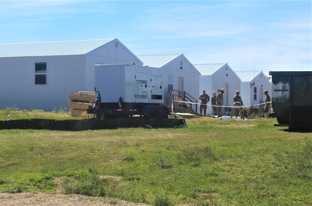 Ongoing troop project creating office buildings sees more work by Army Reserve engineer units during CSTX 86-23-02