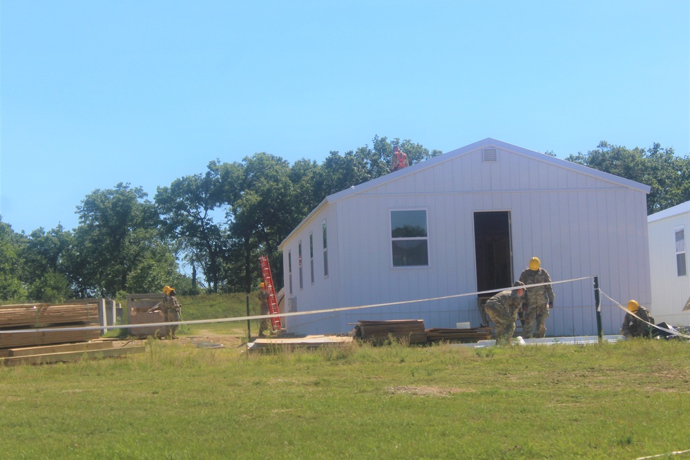 Ongoing troop project creating office buildings sees more work by Army Reserve engineer units during CSTX 86-23-02