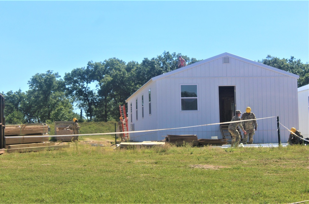 Ongoing troop project creating office buildings sees more work by Army Reserve engineer units during CSTX 86-23-02