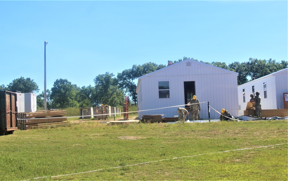 Ongoing troop project creating office buildings sees more work by Army Reserve engineer units during CSTX 86-23-02