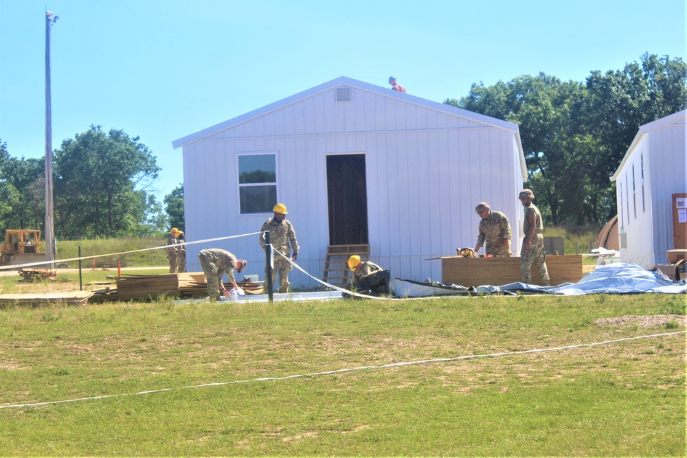 Ongoing troop project creating office buildings sees more work by Army Reserve engineer units during CSTX 86-23-02