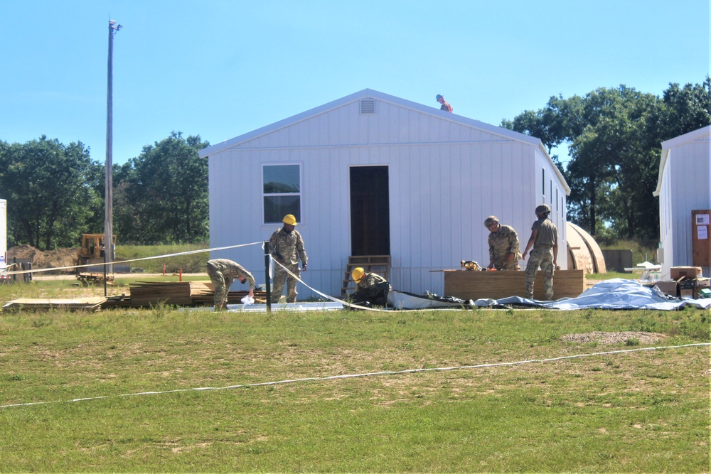 Ongoing troop project creating office buildings sees more work by Army Reserve engineer units during CSTX 86-23-02