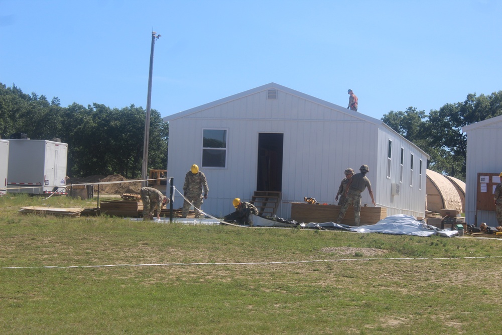 Ongoing troop project creating office buildings sees more work by Army Reserve engineer units during CSTX 86-23-02