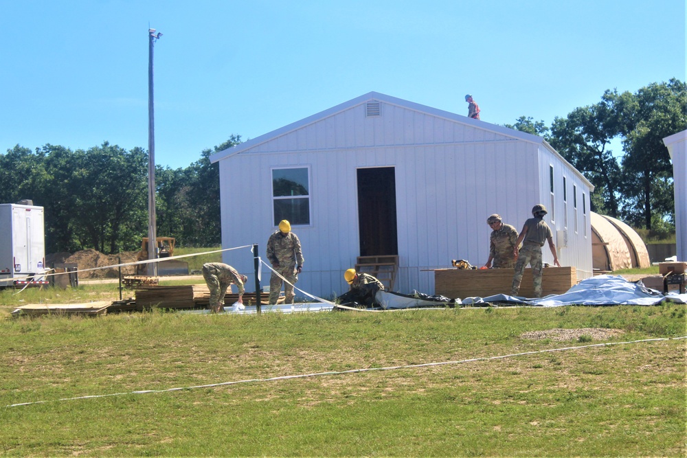 Ongoing troop project creating office buildings sees more work by Army Reserve engineer units during CSTX 86-23-02