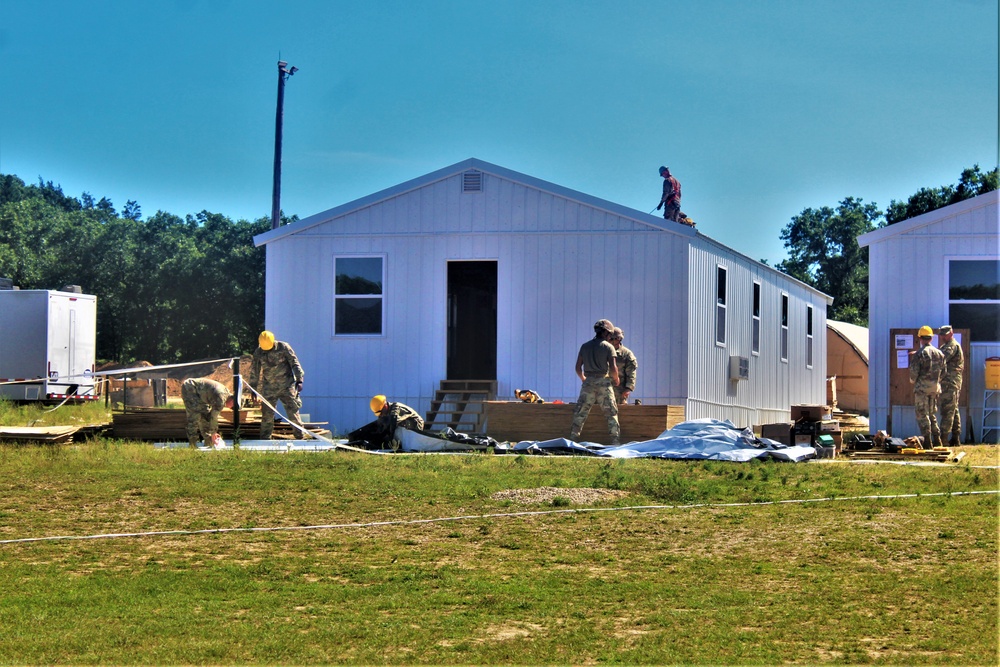 Ongoing troop project creating office buildings sees more work by Army Reserve engineer units during CSTX 86-23-02