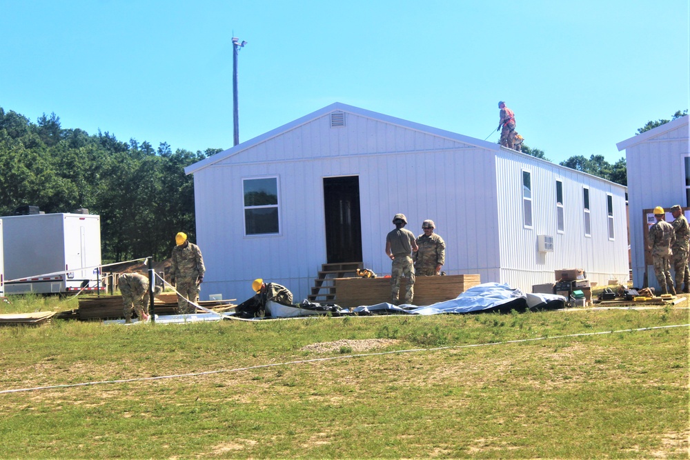 Ongoing troop project creating office buildings sees more work by Army Reserve engineer units during CSTX 86-23-02