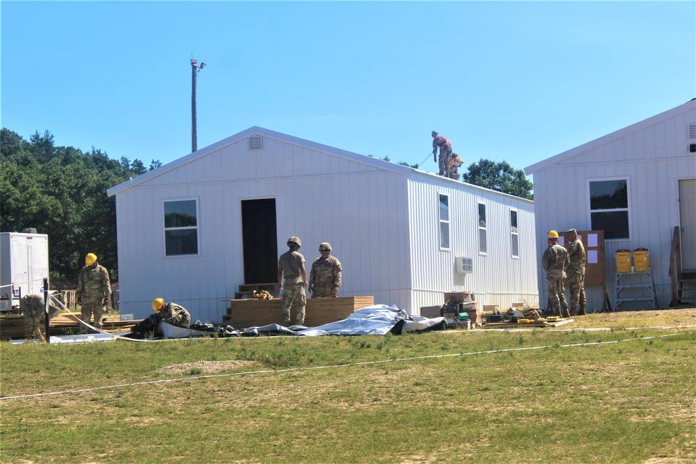 Ongoing troop project creating office buildings sees more work by Army Reserve engineer units during CSTX 86-23-02